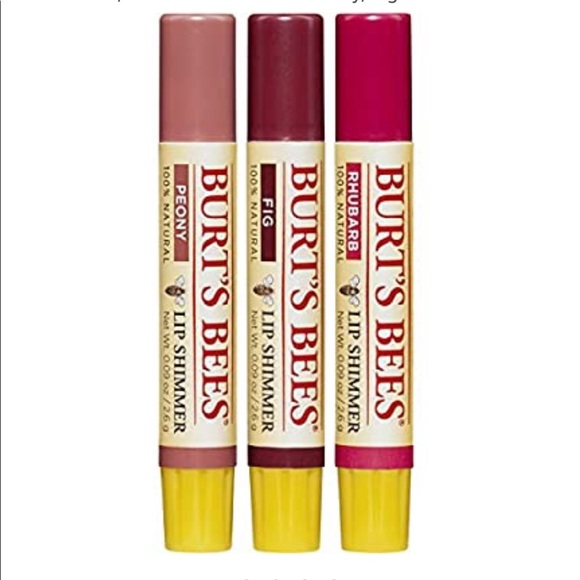 Burt's Bees 3 Lip Shimmers: Peony, Fig and Rhubarb - Picture 6 of 7